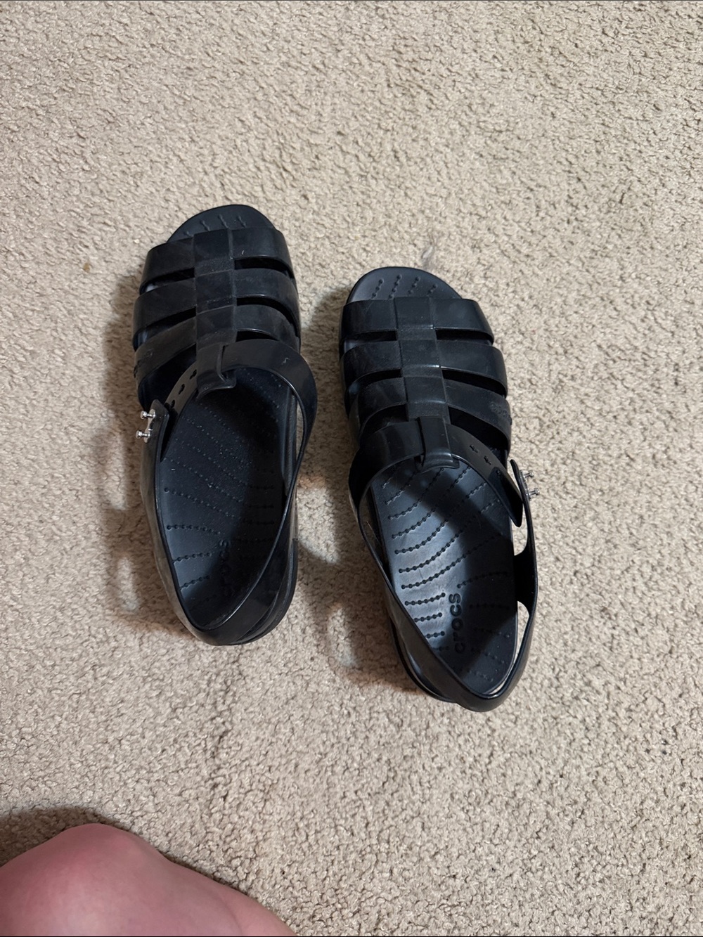Crocs Women’s Black Mary Jane Style Sandals